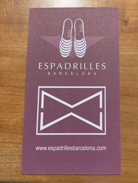 Spanish Espadrilles business card