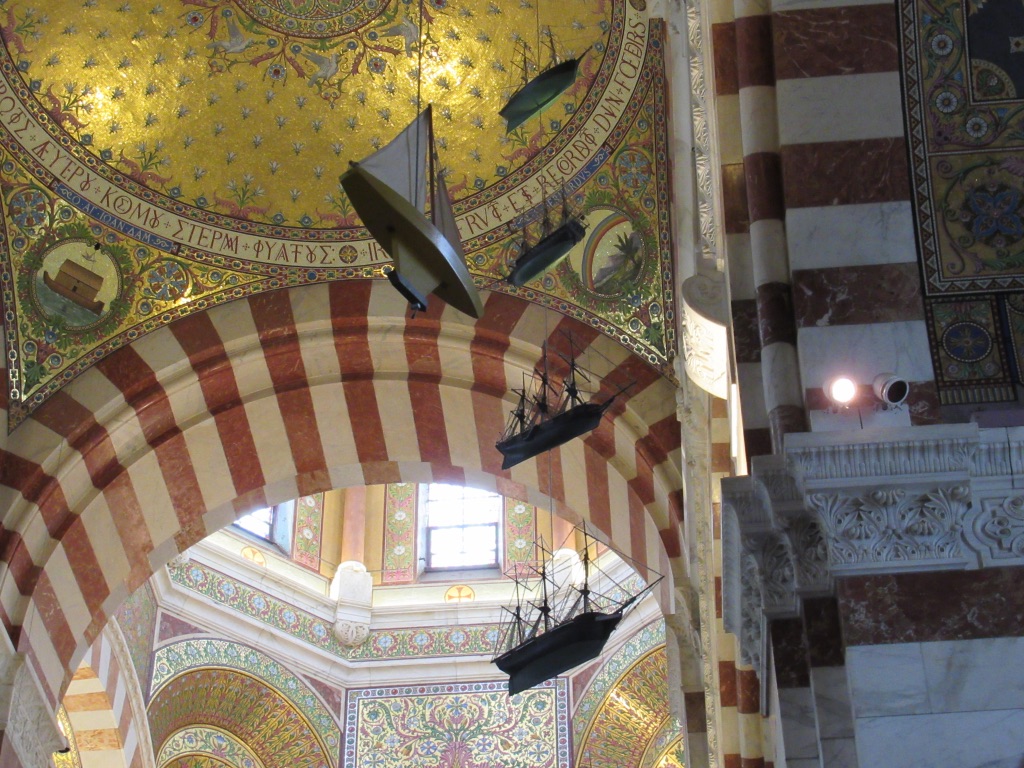 Notre Dame de la Garde - inside ceiling